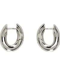 Balenciaga Silver Loop XXS Earrings Shiny