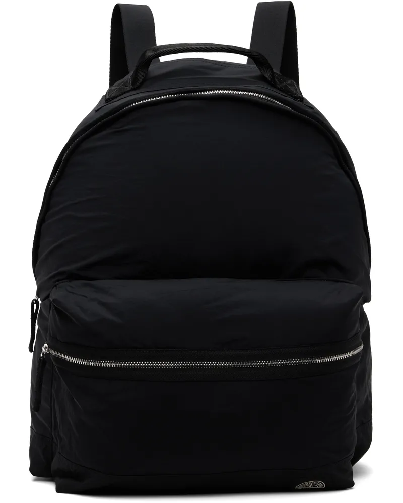 Stone Island Black 9200014 Coated Nylon Metal ECONYL Backpack V0029
