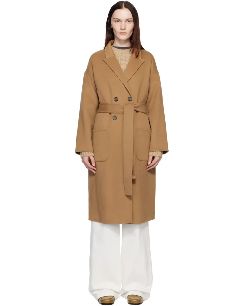 Anine Bing Tan Dylan Coat Brown