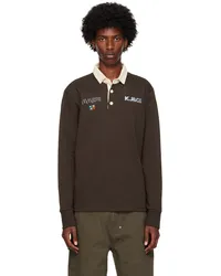 Kijun Brown Embroidered Polo Dark