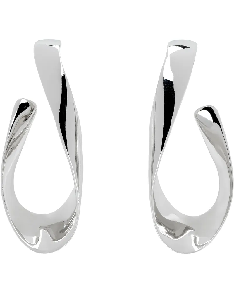Isabel Marant Silver Twisted Earrings Silver