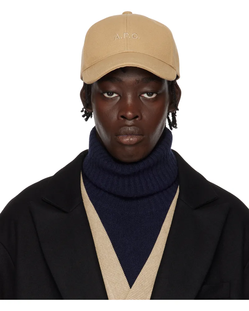A.P.C. Beige Charlie Baseball Cap Bac