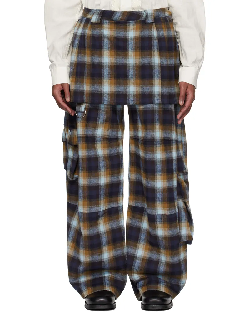Collina Strada Navy Lawn Cargo Pants Navy