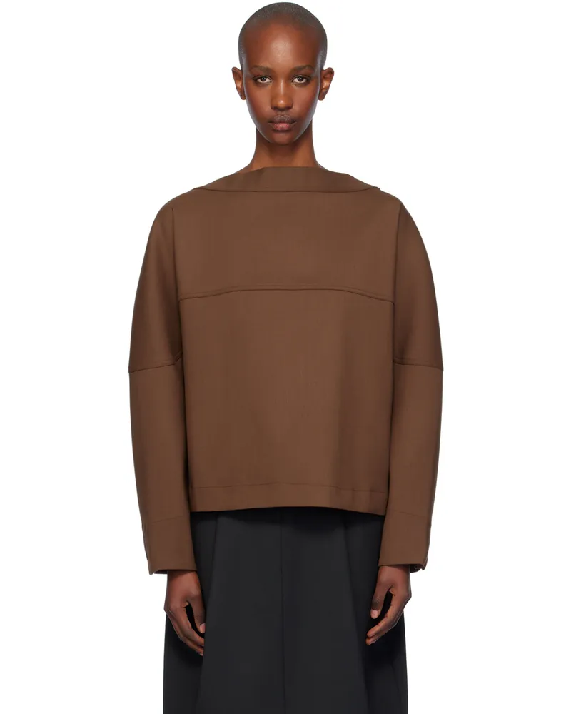 Studio Nicholson SSENSE Exclusive Brown Velho Top Cedar