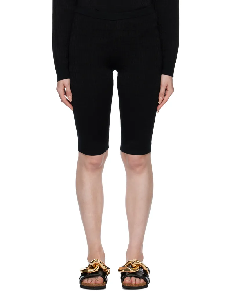 Moschino Black Jacquard Leggings Fantasy