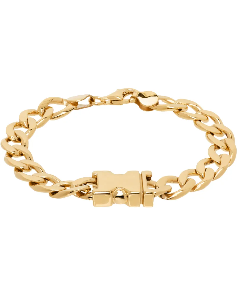 Alan Crocetti Gold Maxi Unity Curb Chain Bracelet Gold