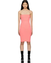 Alexander Wang Pink Hotfix Midi Dress 671a