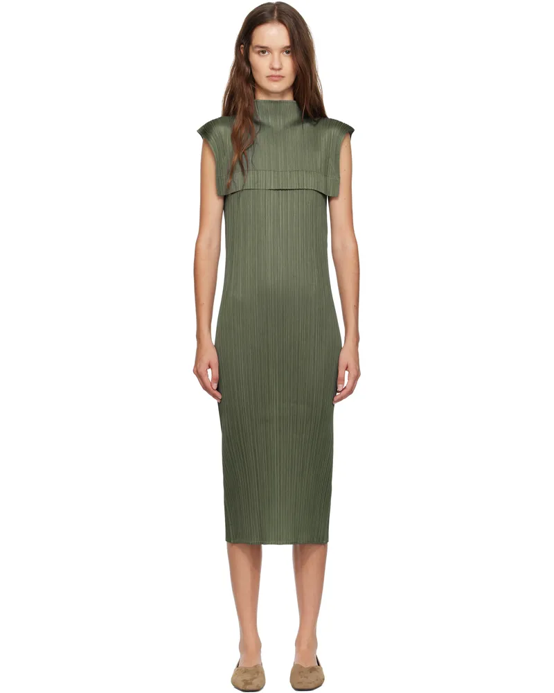 Issey Miyake Green June Monthly Colors Maxi Dress 63