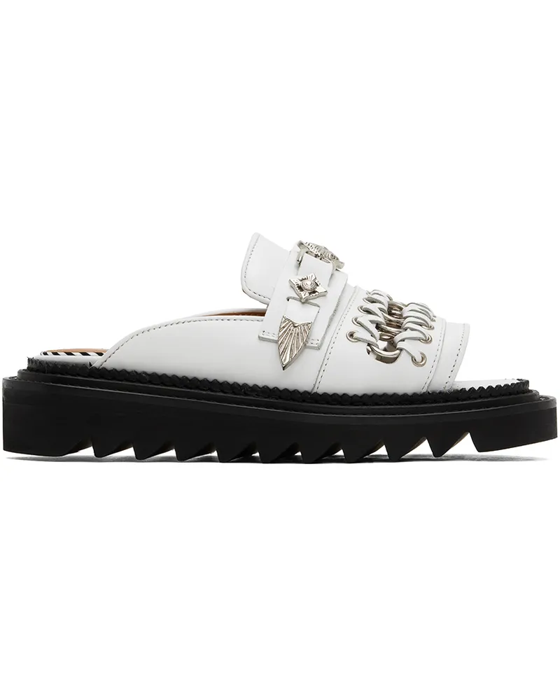 Toga White Chain Sandals White