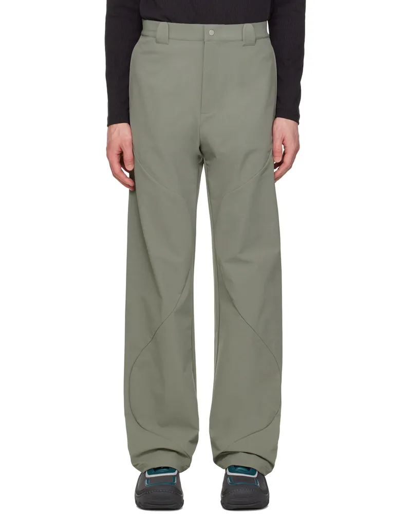 Uncertain Factor Khaki Roll Trousers Hunter
