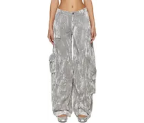 SSENSE Exclusive Silver Lawn Trousers