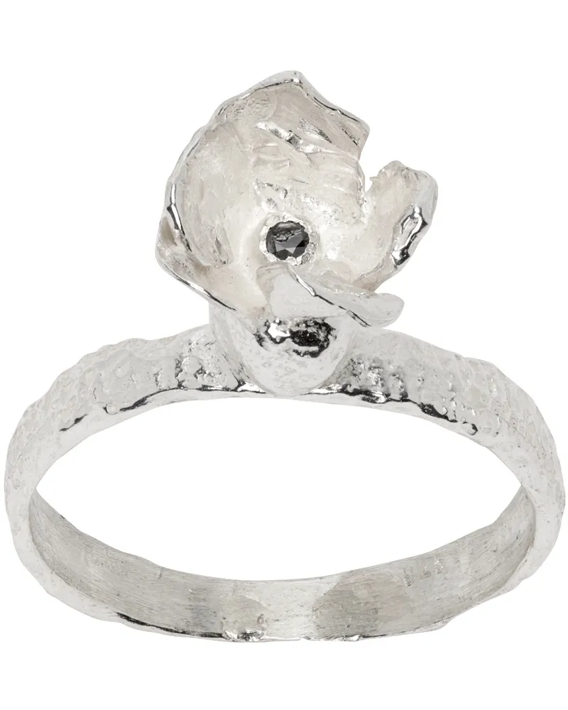 ELHANATI Silver Conie Vallese Edition Jardín Tulip Ring 925