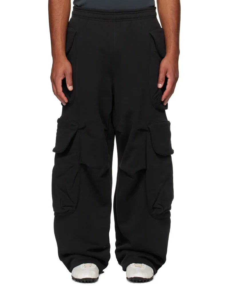 Entire Studios Black Heavy Gocar Cargo Pants Soot