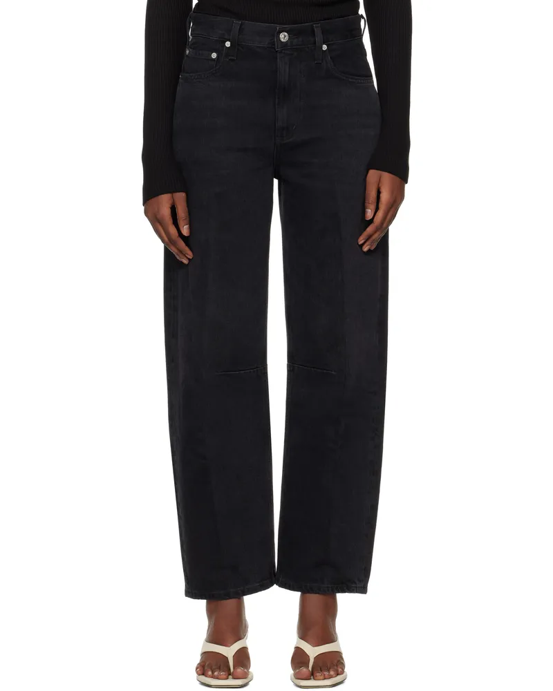 Citizens of humanity Black Miro Relaxed Jeans Domino