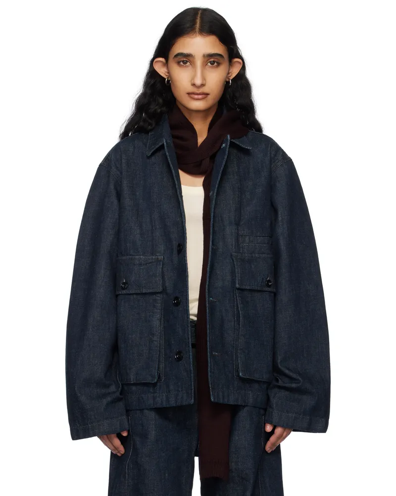 Christophe Lemaire Indigo Boxy Denim Jacket Bl760