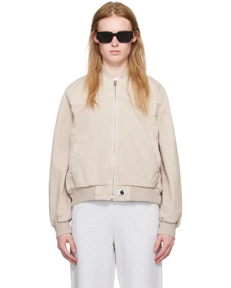 Carhartt WIP Beige OG Santa Fe Bomber Jacket Tonic