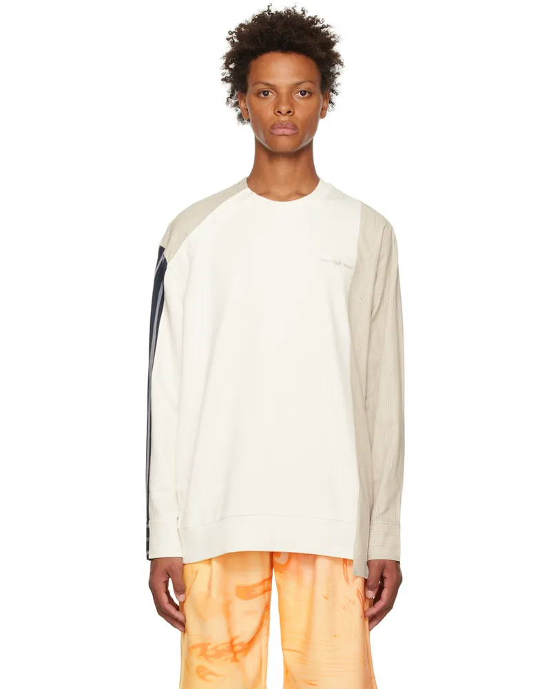 Feng Chen Wang White Paneled Sweatshirt White