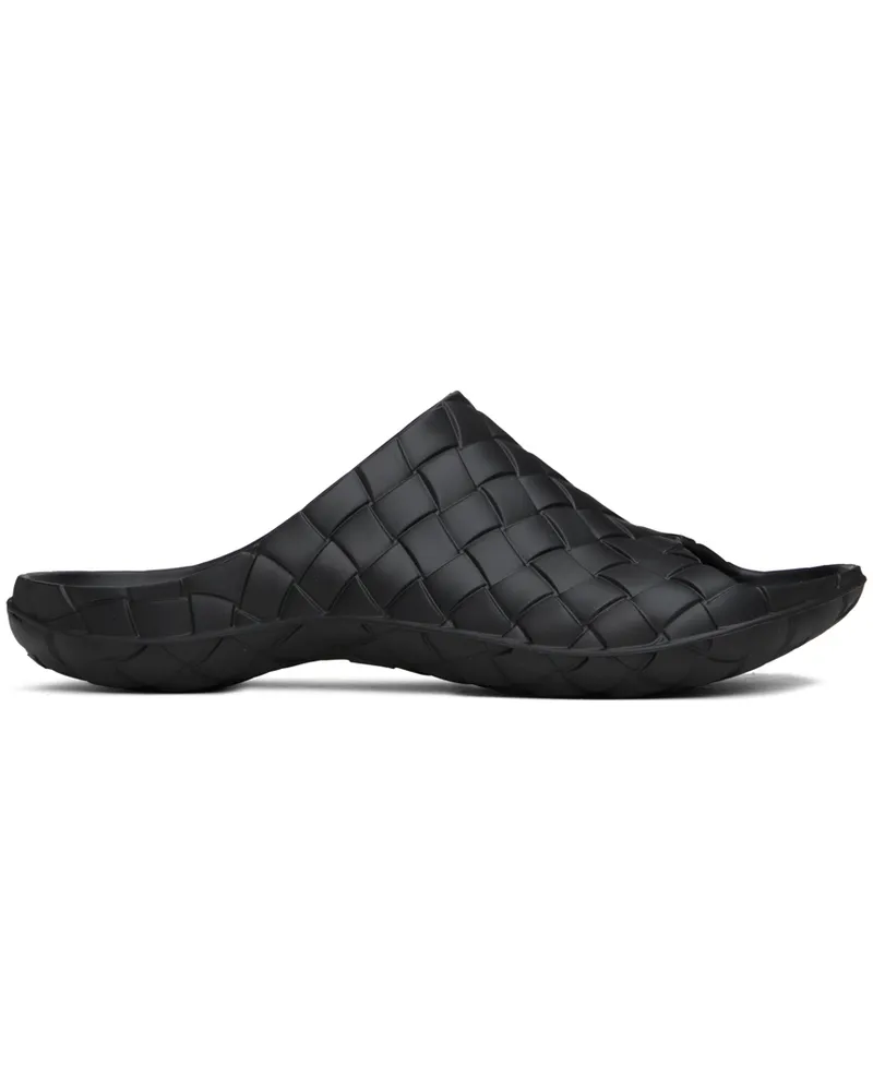 Bottega Veneta Black Intrecciato Sandals 1000