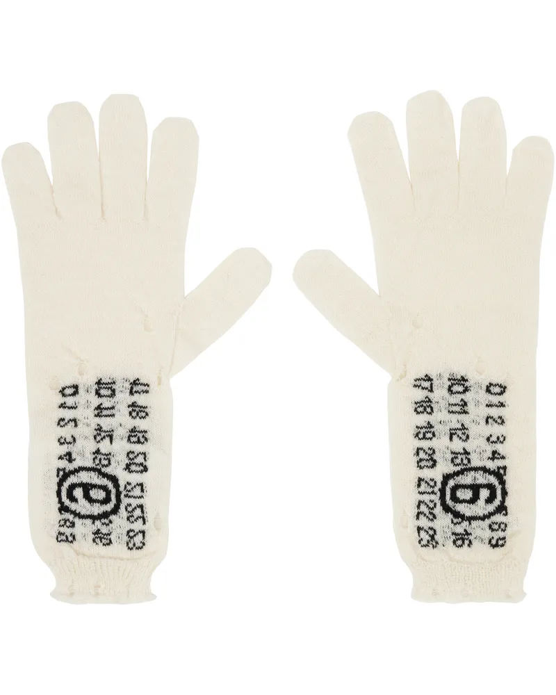 Maison Margiela Off-White Wool Gloves 103