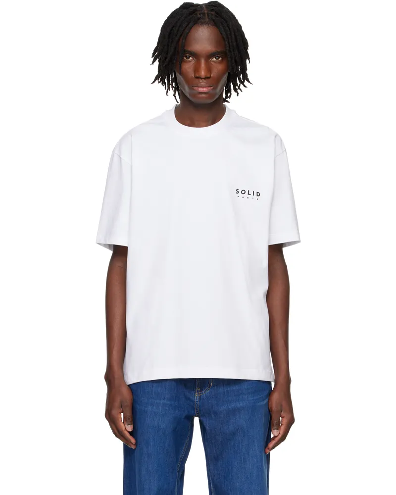 SOLID HOMME White 'Paris' T-shirt 637w