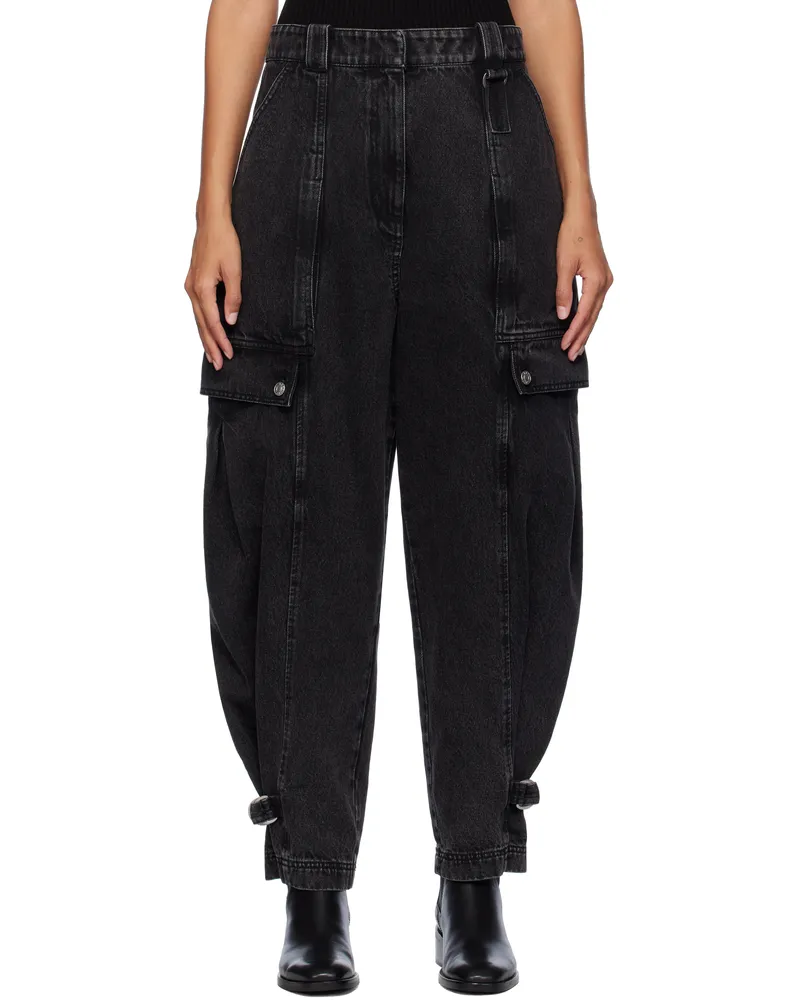 3.1 phillip lim Black Cargo Jeans Washed
