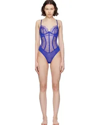 Agent Provocateur Blue Kamilla Bodysuit Cobalt