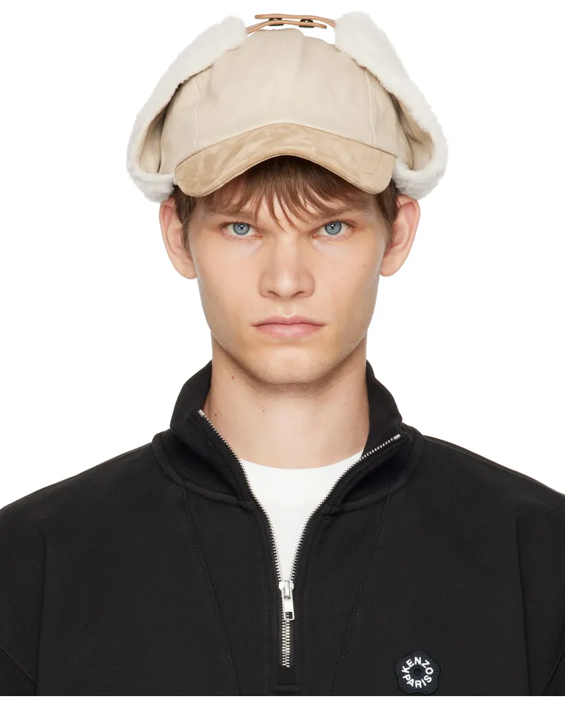 Kenzo Beige Kenzo Paris Hunting Cap Ecru