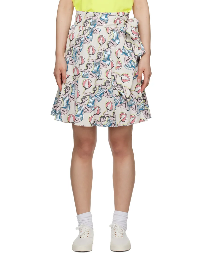 Kitsuné Multicolor Hotel Olympia Edition Dancing Girls Miniskirt M100