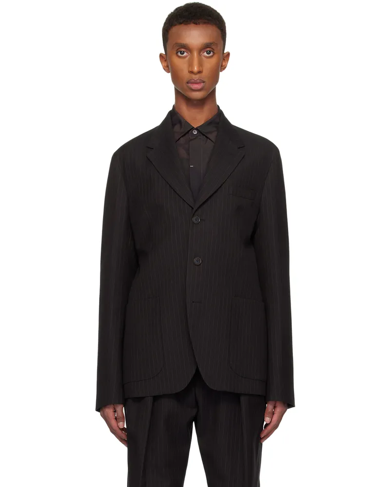Paul Smith Black Wool Cotton Blend Blazer 69