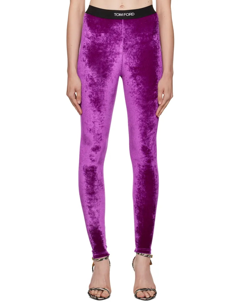 Tom Ford Purple Signature Leggings Gv550