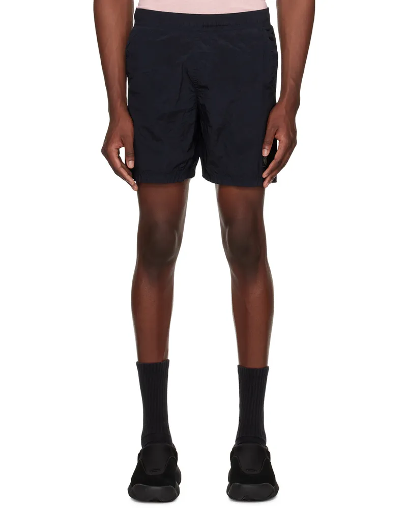 Stone Island Navy Patch Shorts A0020