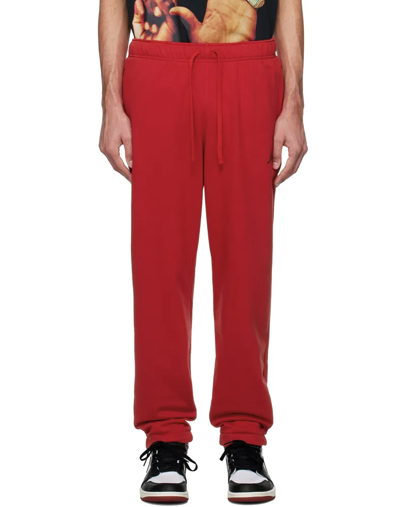 Nike Red Jordan Sport Crossover Sweatpants Gym