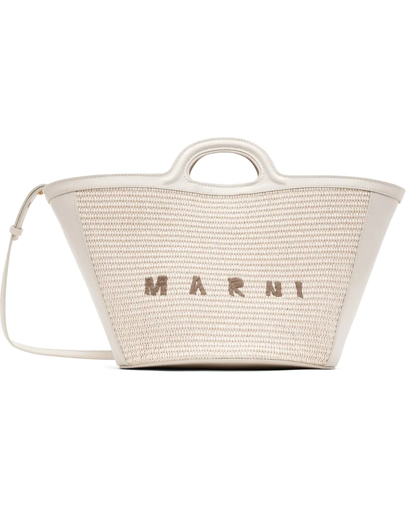 Marni Off-White Tropicalia Small Tote 00w12