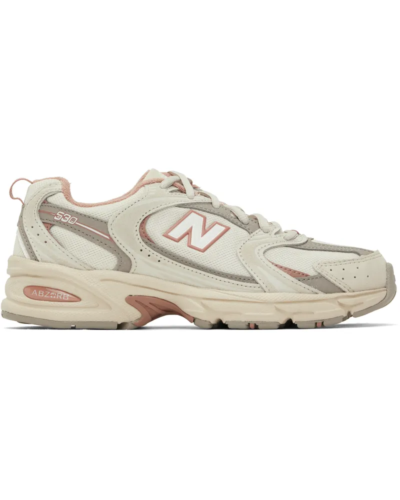 New Balance Gray & Pink 530 Sneakers Timberwolf