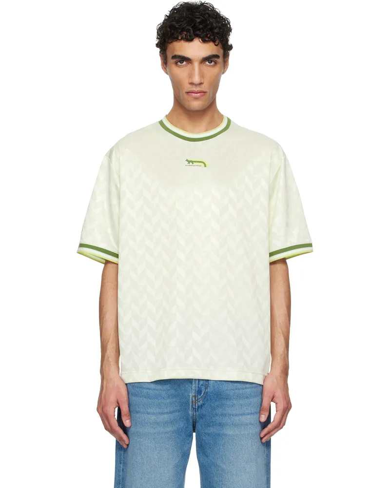 Kitsuné Green Jacquard Flash Fox Oversize T-shirt 0170