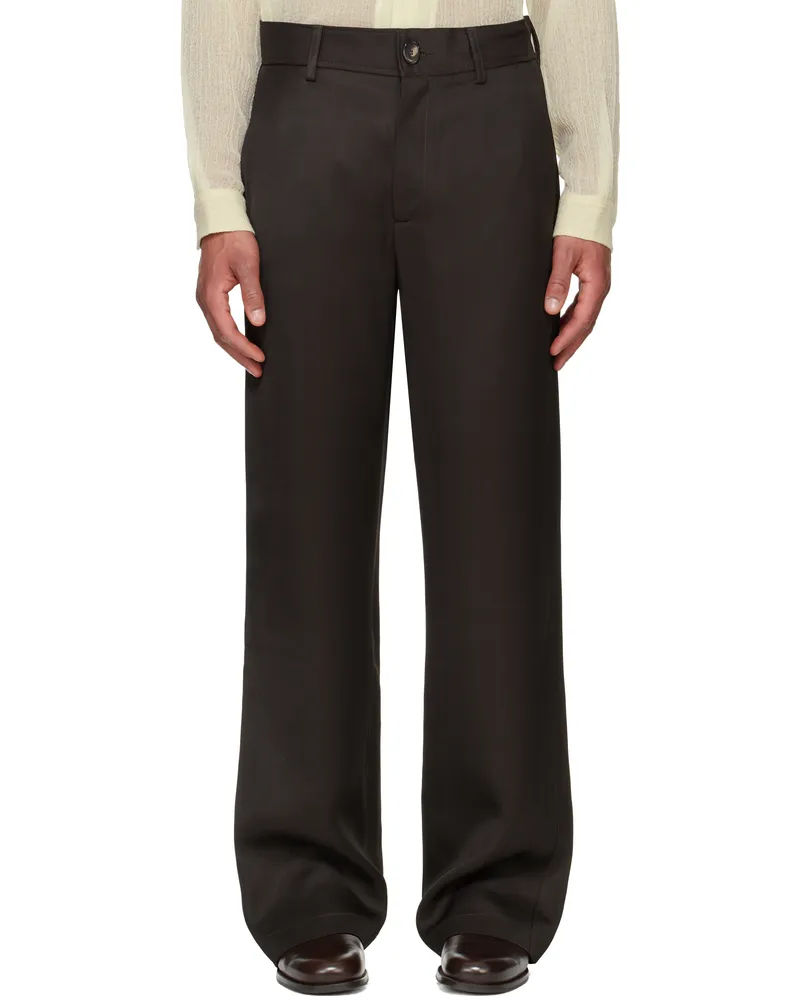 Séfr Brown Richie Trousers Obsidian