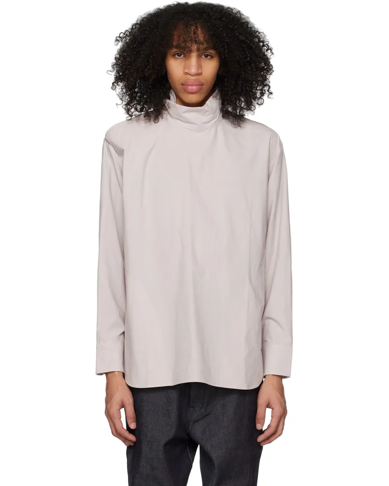 CCP Pink Button Collar Sweatshirt Smocky