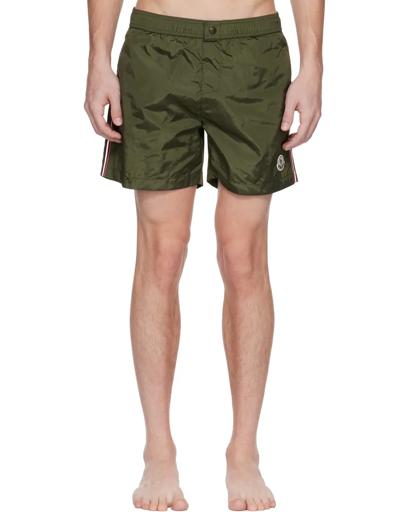 Moncler Khaki Archivio Urban Swim Shorts 833