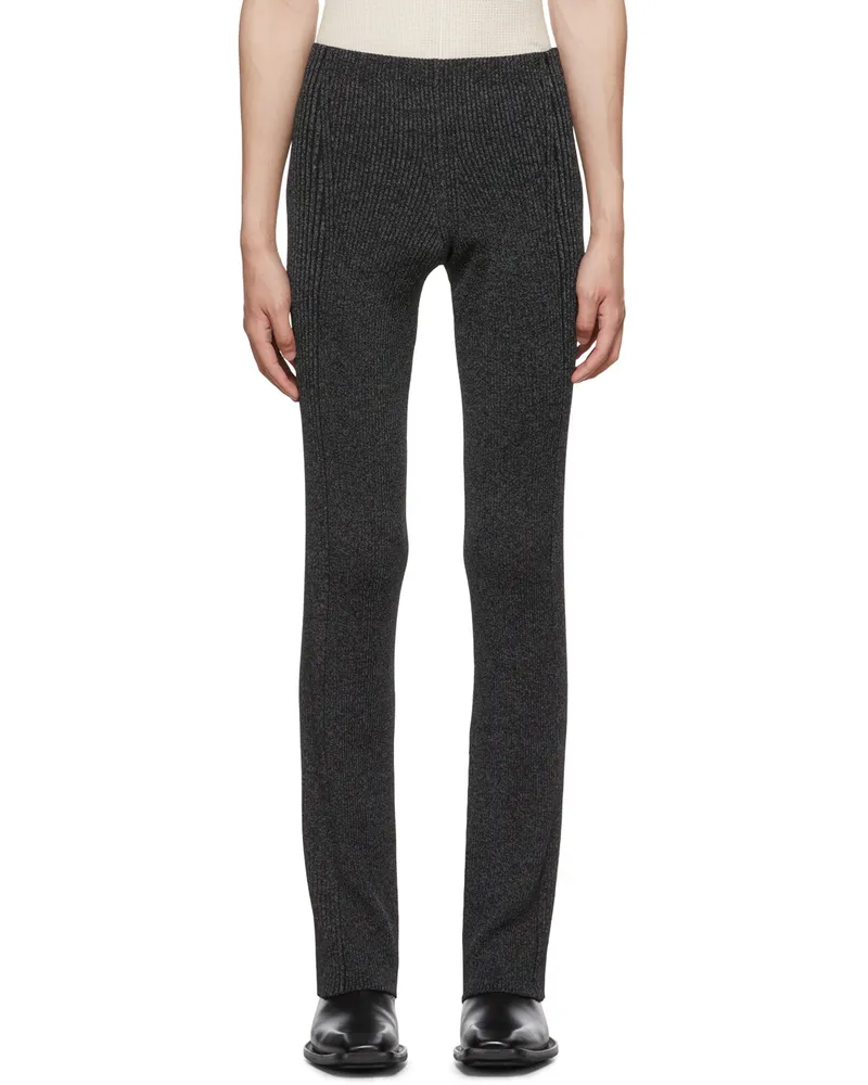Dion Lee Black Reflective Lounge Pants Black