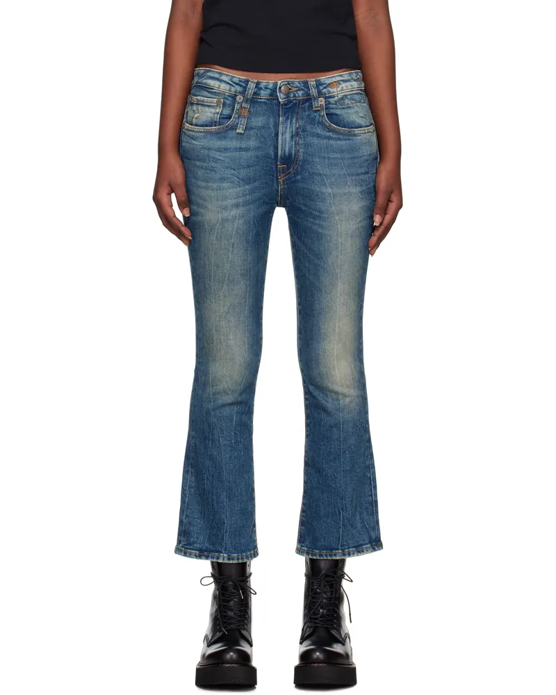 R13 Blue Kick Fit Jeans Kelly