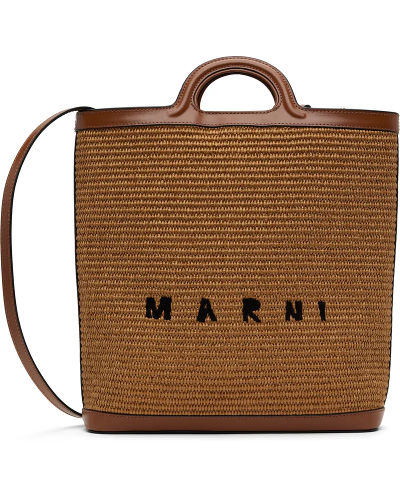 Marni Brown Tropicalia Tote 00m50