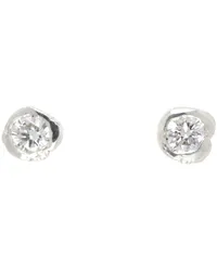 Pearls Before Swine Silver Diamond Stud Earrings Silver