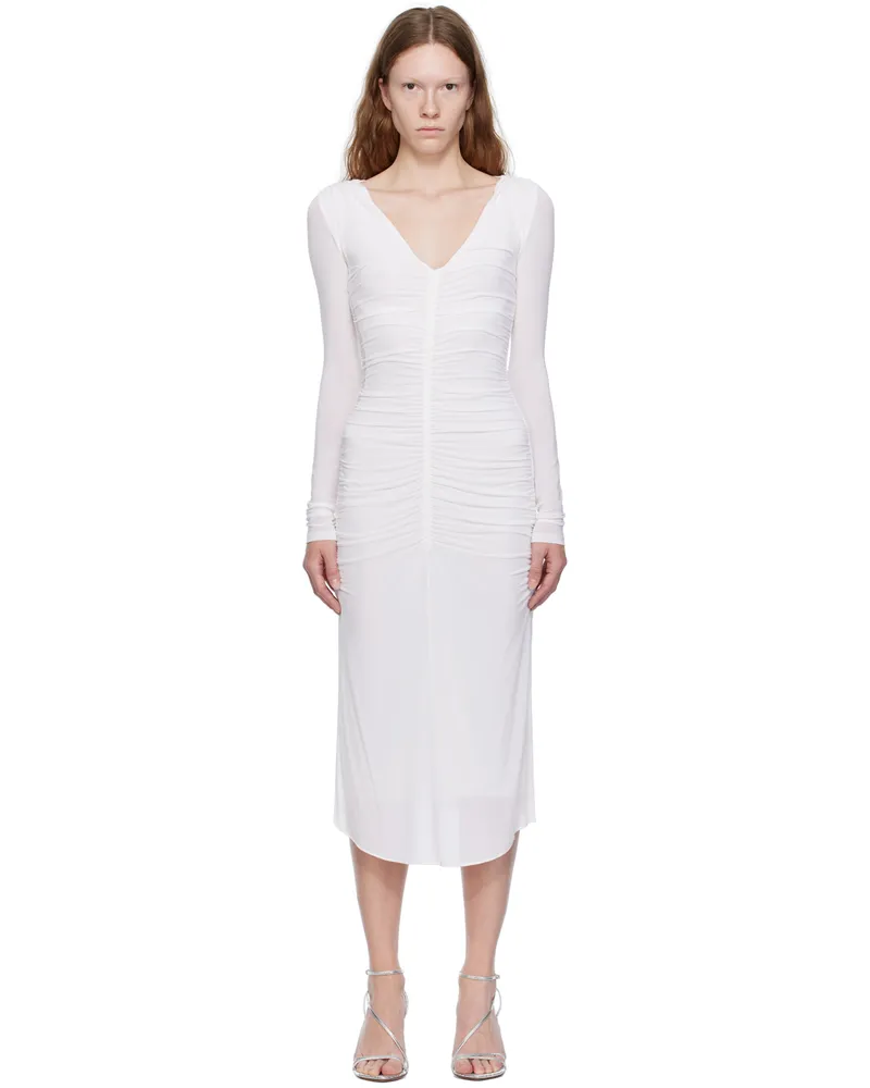 Isabel Marant White Laly Midi Dress 20wh