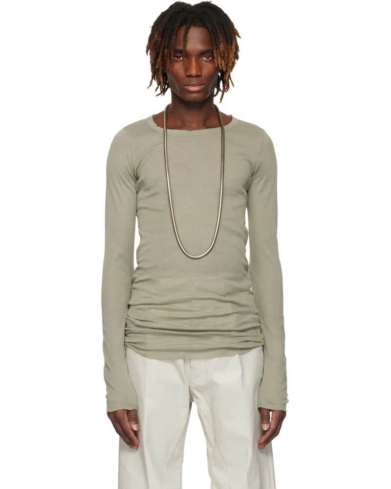 Rick Owens Green Hollywood Rib LS T-shirt 15