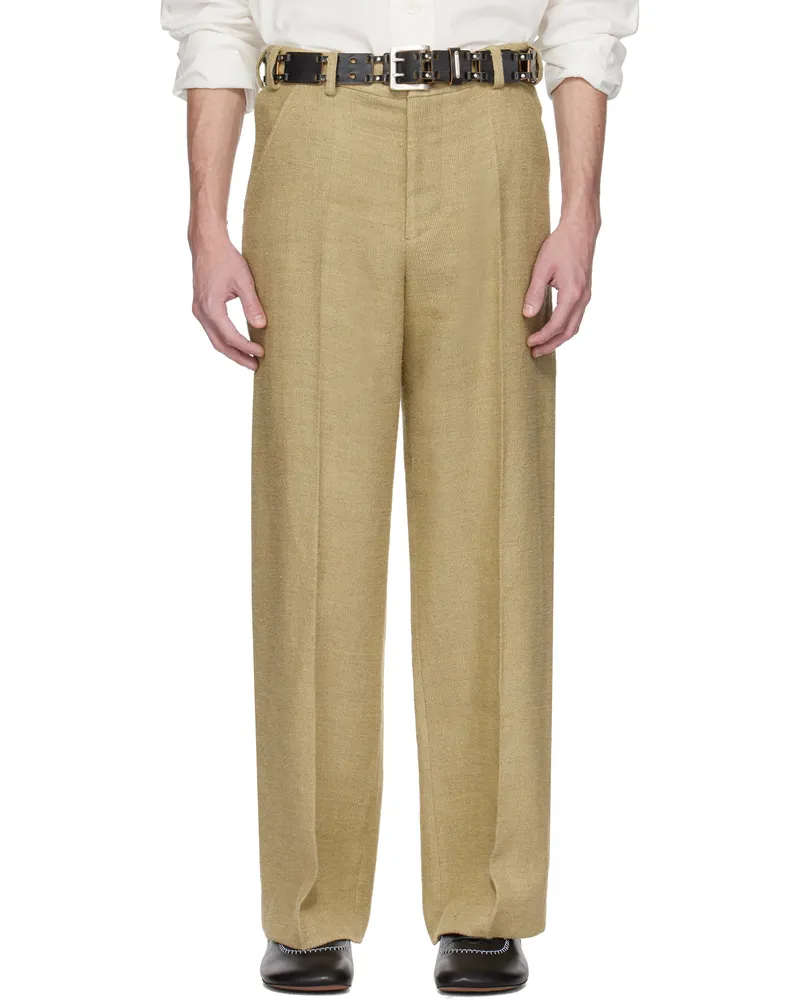 Our Legacy Beige Sailor Trousers Alga