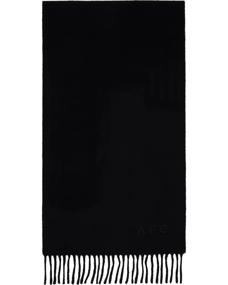 A.P.C. Black Ambroise Scarf Lzz