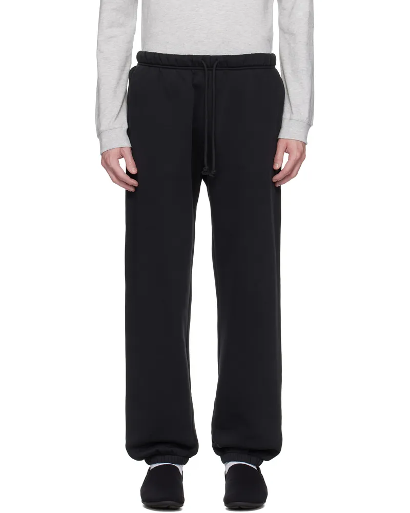 SKIMS Black Fleece Lounge Relaxed Sweatpants Washed
