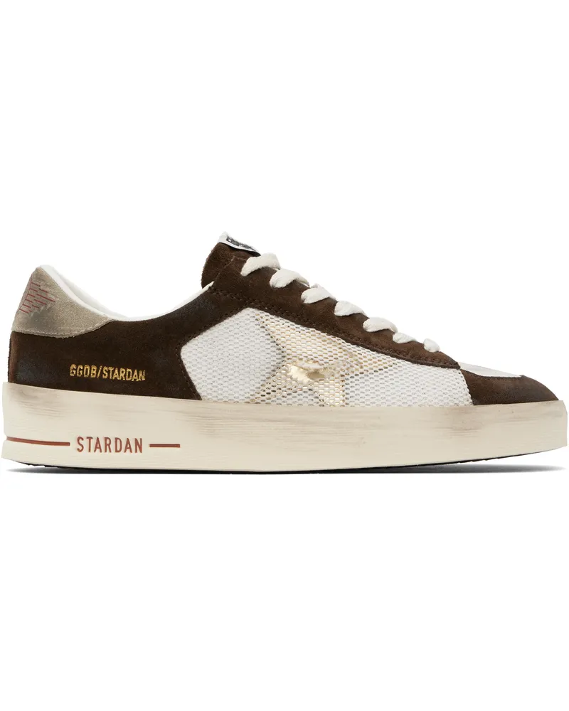 Golden Goose White & Brown Stardan Sneakers Brown