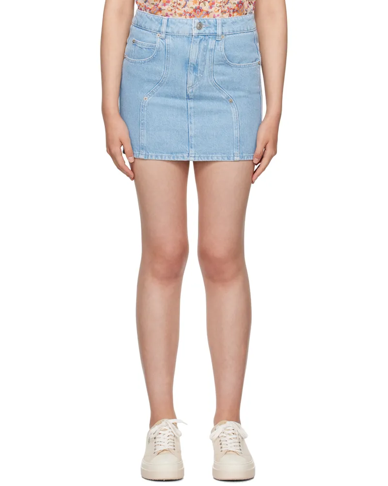 Étoile Isabel Marant Blue Vesna Denim Miniskirt 30lu