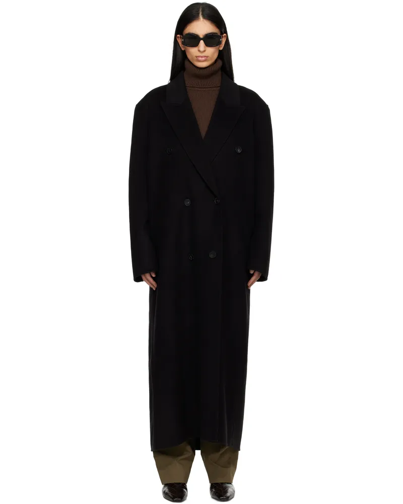 FRANKIE Shop Black Gaia Double Breasted Coat Black